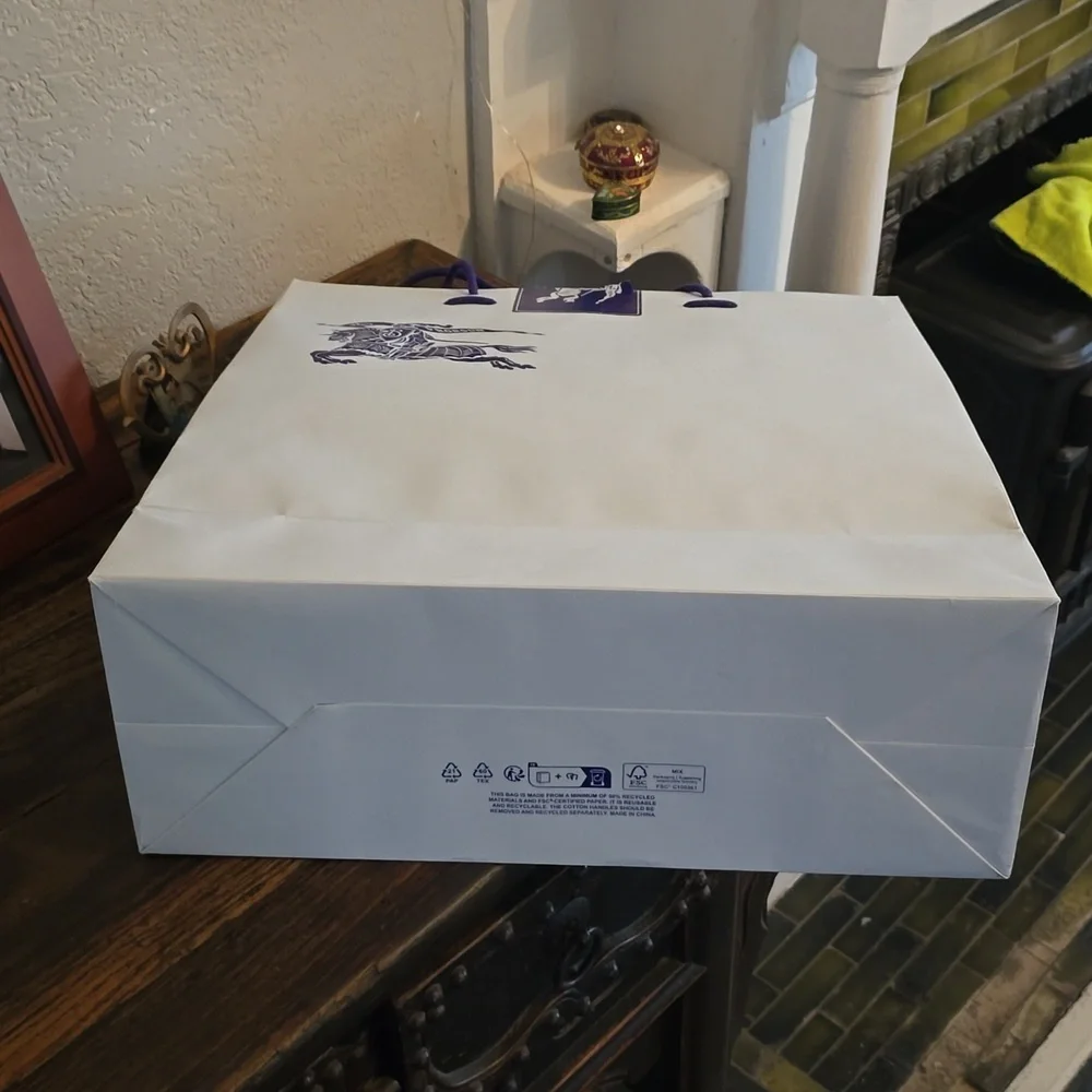 Burberry large gift bag16.5 x 18 x 6.5